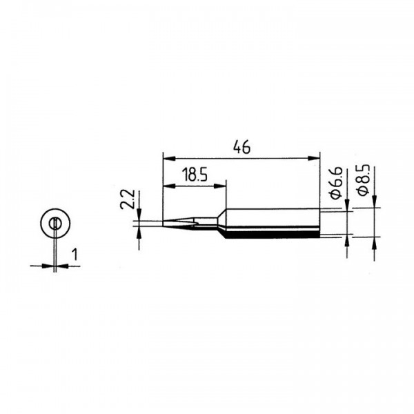 Vrh ERSA 832 CD 2,2mm - LEVE832CD