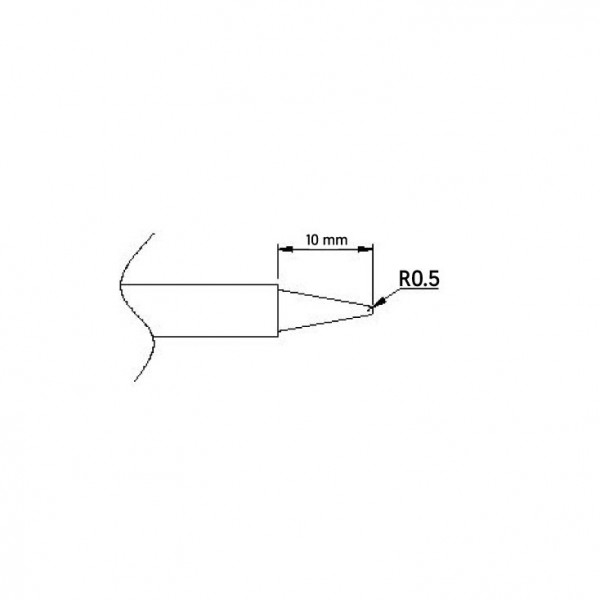 Vrh za lemilicu ZD8962   0.5mm - LEVN12-1