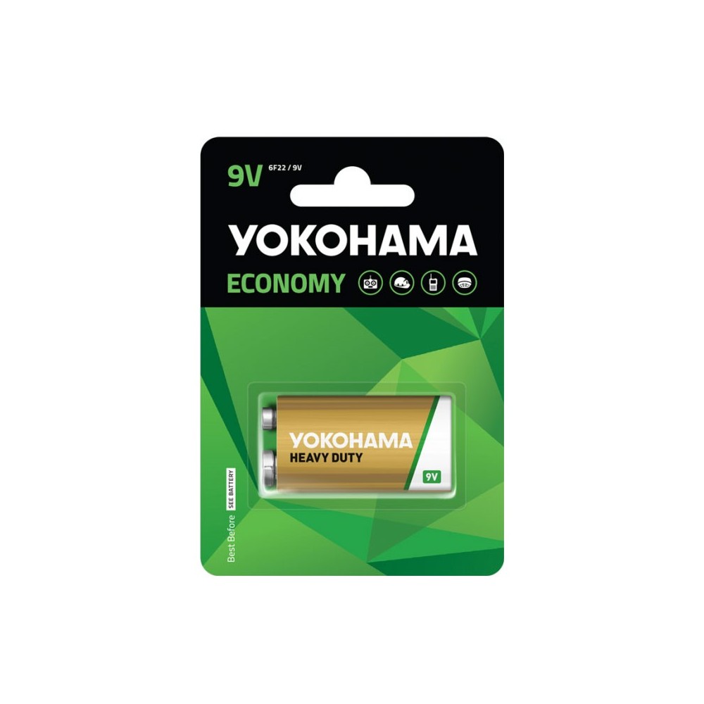 Bat. cink 9V Yokohama Blister - BATZ6F22YOK