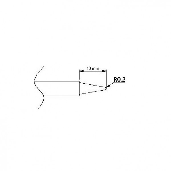 Vrh za lemilicu ZD8962 0.2mm - LEVN12-2