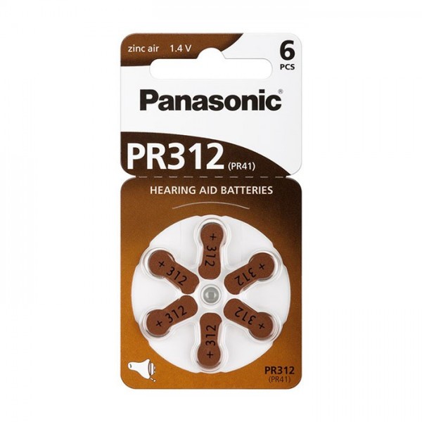 Bat. za slušni aparat PR312, PR41 1,4V Panasonic - BATZA312