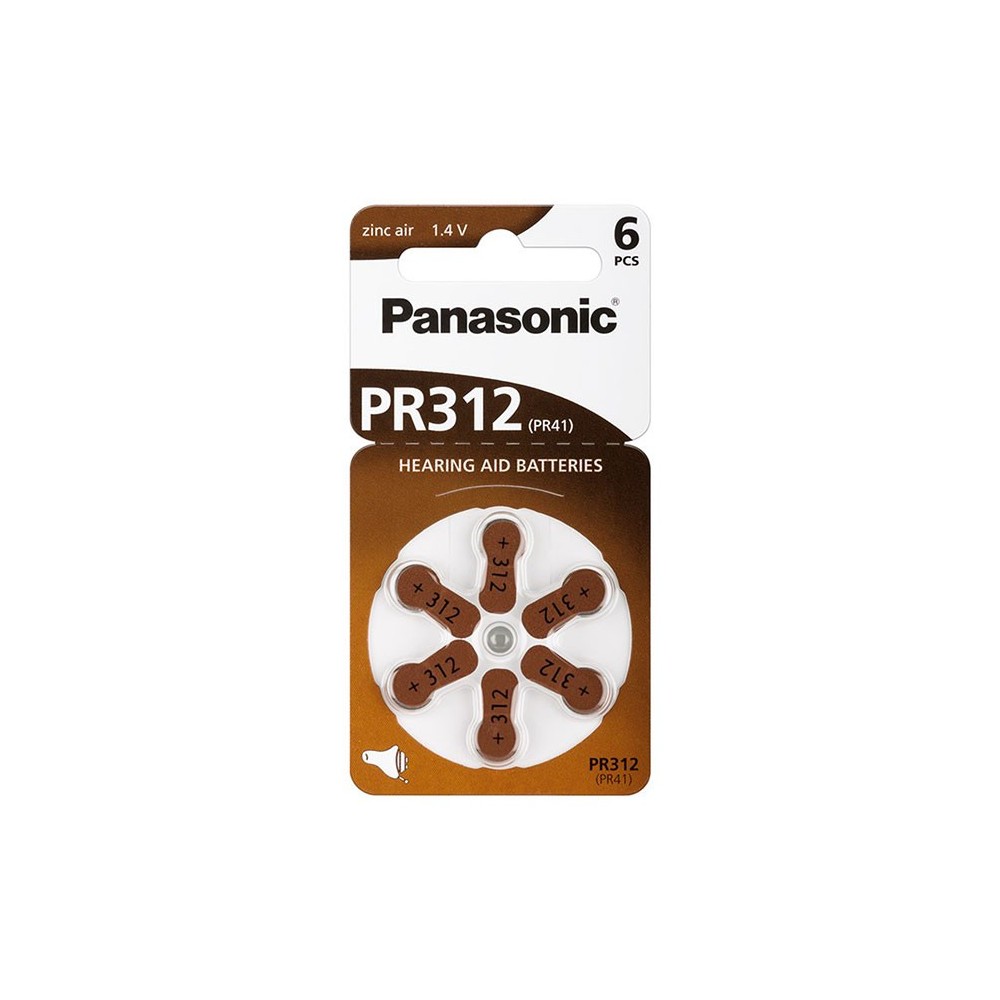 Bat. za slušni aparat PR312, PR41 1,4V Panasonic - BATZA312