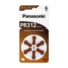 Bat. za slušni aparat PR312, PR41 1,4V Panasonic
