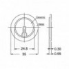 Piezo element 35mm 2.9KHz 30V - BUZ0