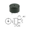 Piezo buzer  PC 12VDC 14mm 4,1 KHz 83db - BUZ2