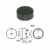 Piezo buzer  PC 1.5-30V 24mm 3KHz 80db  - BUZ4