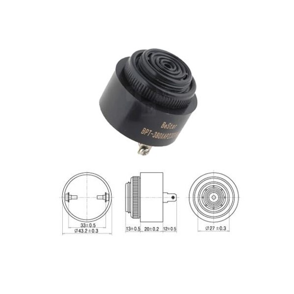 Buzer 6-28 V 85db 2 izvoda - BUZ9-1
