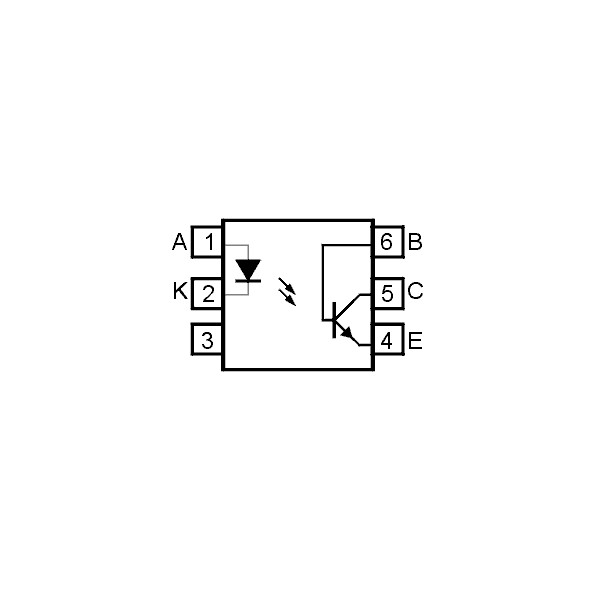 Optok.>3.5kV 30V 0.1A >100% DIP6 - OOK4N37