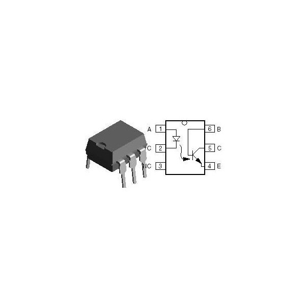 Optocoupler,Transistor Output  DIP6 - OOKH11D1