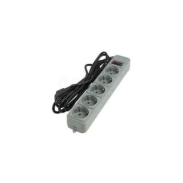 Produžni kabl 1.8m 5U+prek.+zaštita crni 3x1.5mm - MKP-1.8/6Z