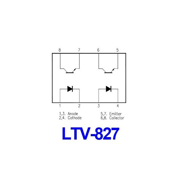 2xOptok.5kV 80V 50mA DIP8 - OOKLTV827