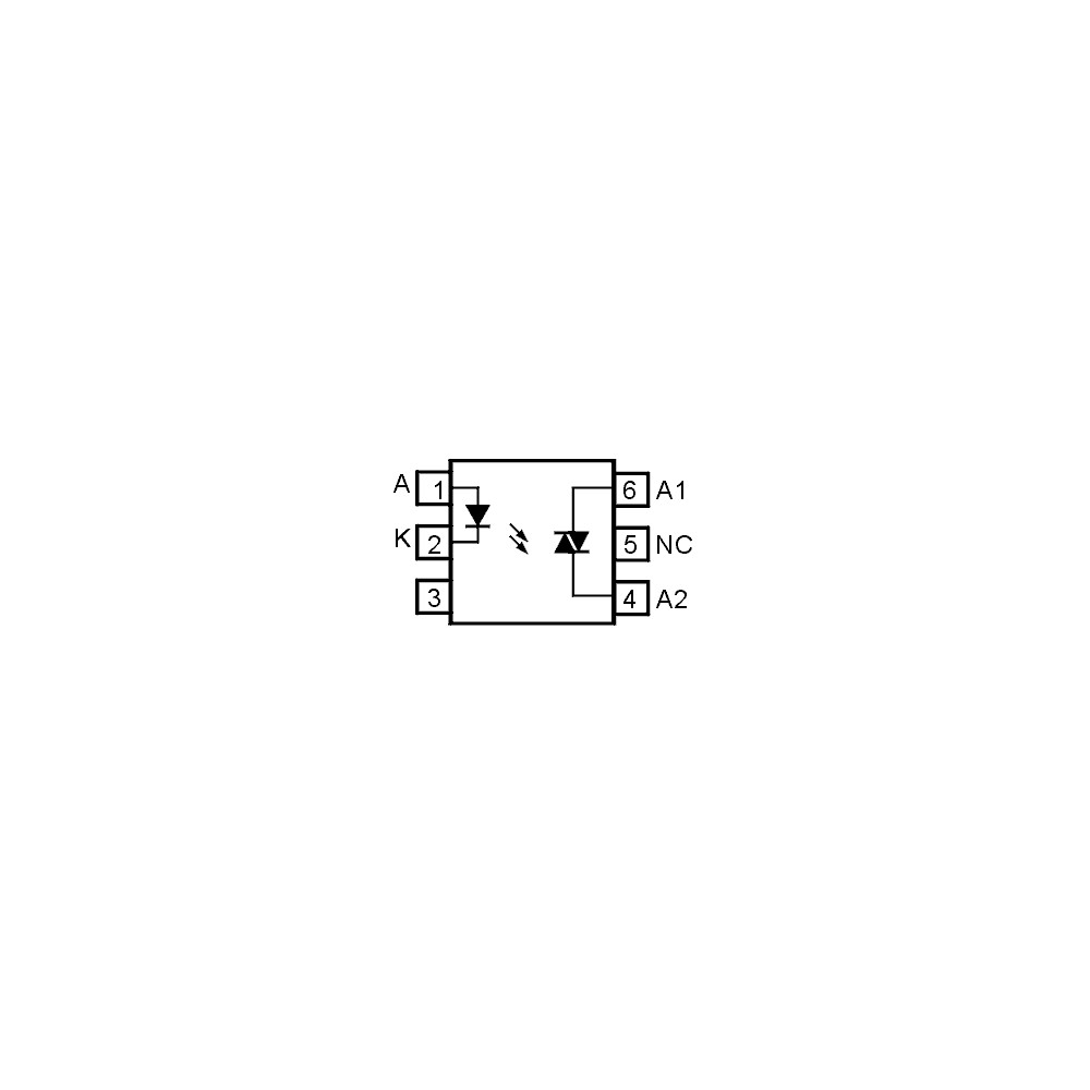 Optotr 7.5kV 400V 30mA DIP6  - OOKMOC3020