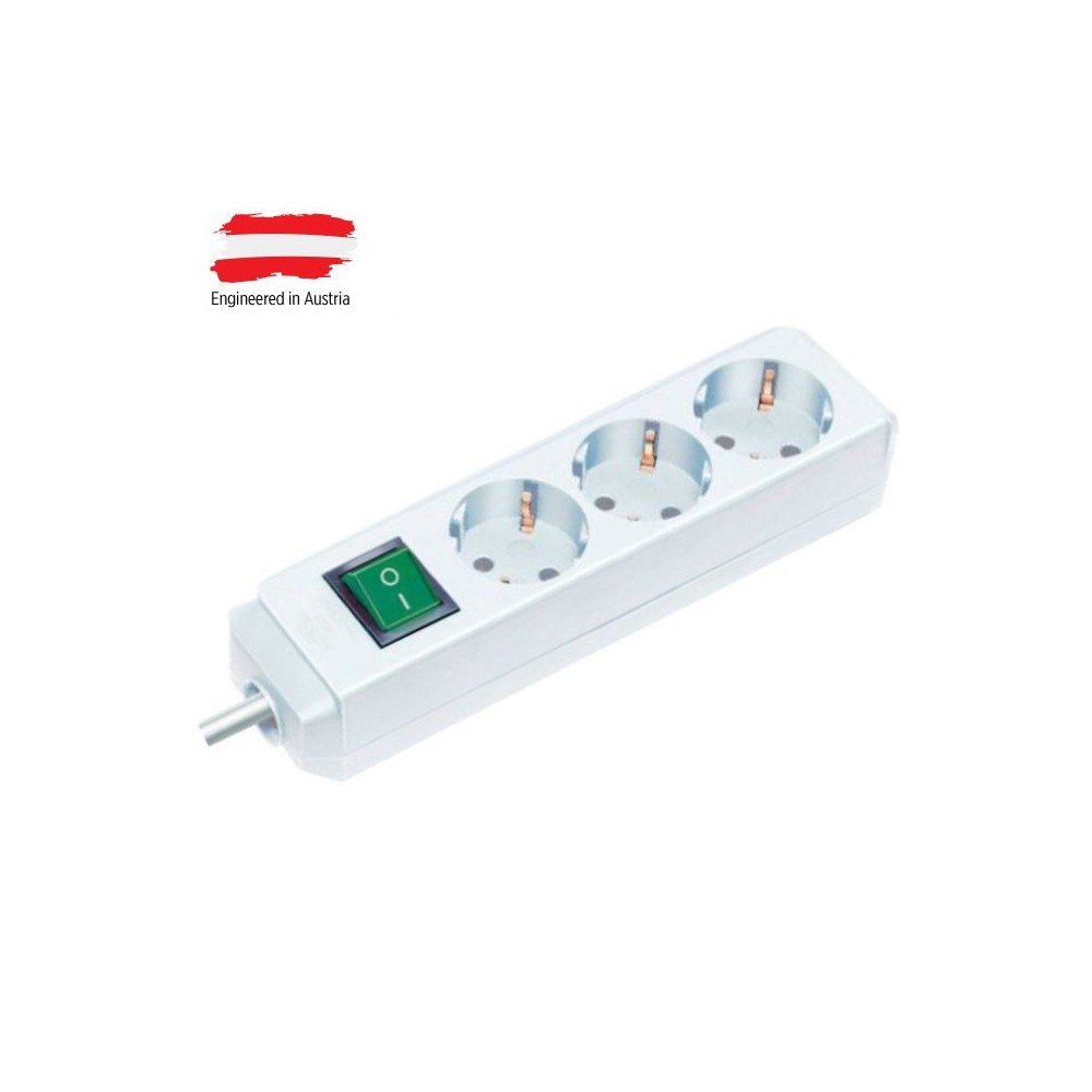 Prod.kabel 5m-3U, 3X1.5 +prekidač G beli - MKP-5/3-15G
