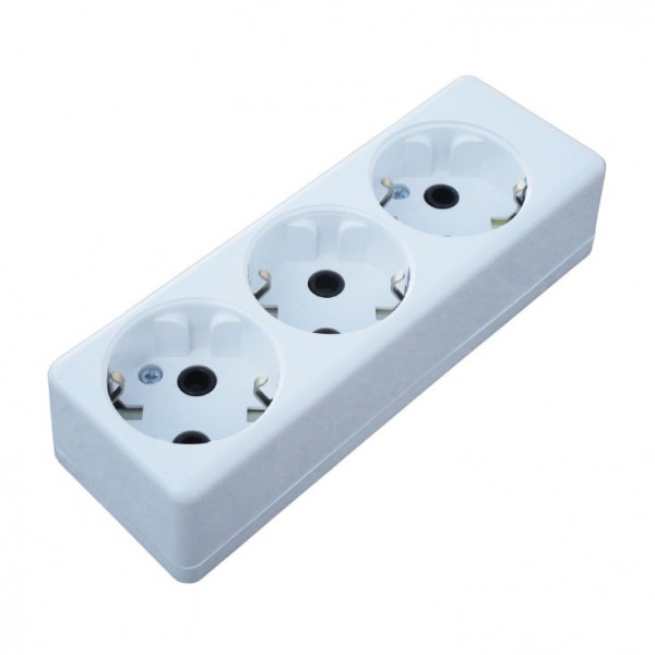 Podsklop 3 mesta, 16A/250V, maks.3500W - MKP-P3