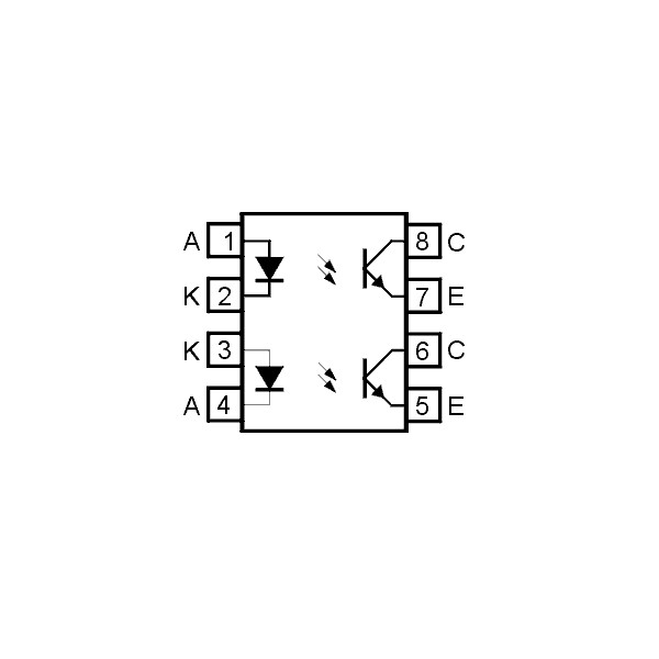 2xOptok.PC817 5kV 35V DIP8 - OOKPC827