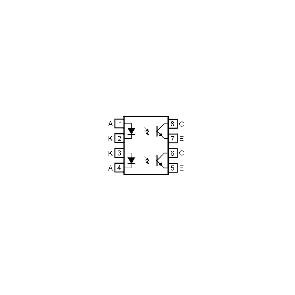 2xOptok.PC817 5kV 35V DIP8 - OOKPC827
