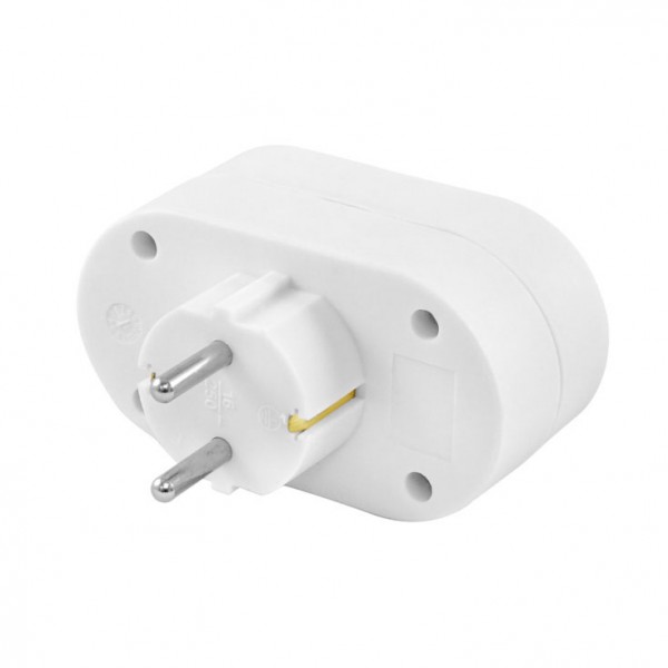 Razvodnik 220V 2X uzemljene uticnice NV22/WH-P - MK-RAZ22