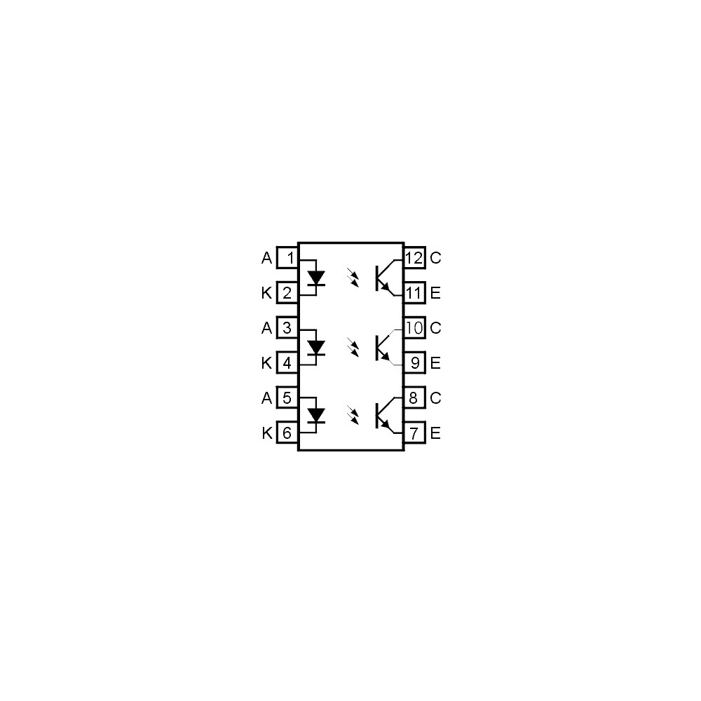 3xOptok.PC817 5kV 35V 50mA >50% DIP12 - OOKPC837
