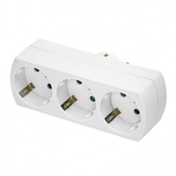 Razvodnik 220V 3X utičnica bela - MK-RAZ33