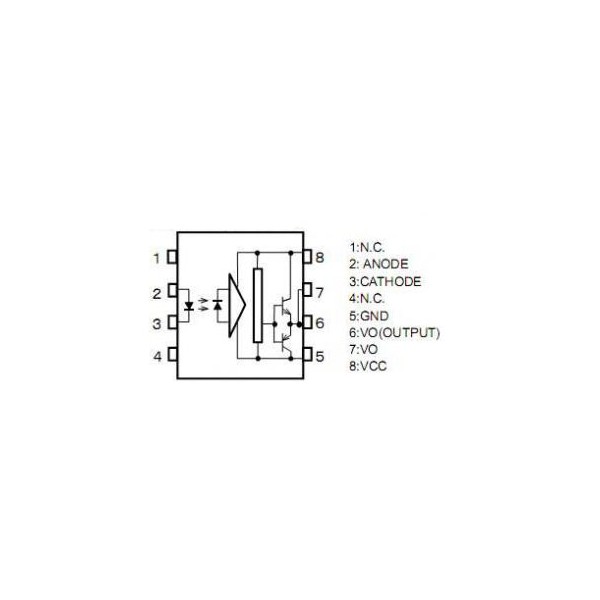 Optoc.MOSFET Dr.2,5kV 1,5A DIP8 - OOKTLP250