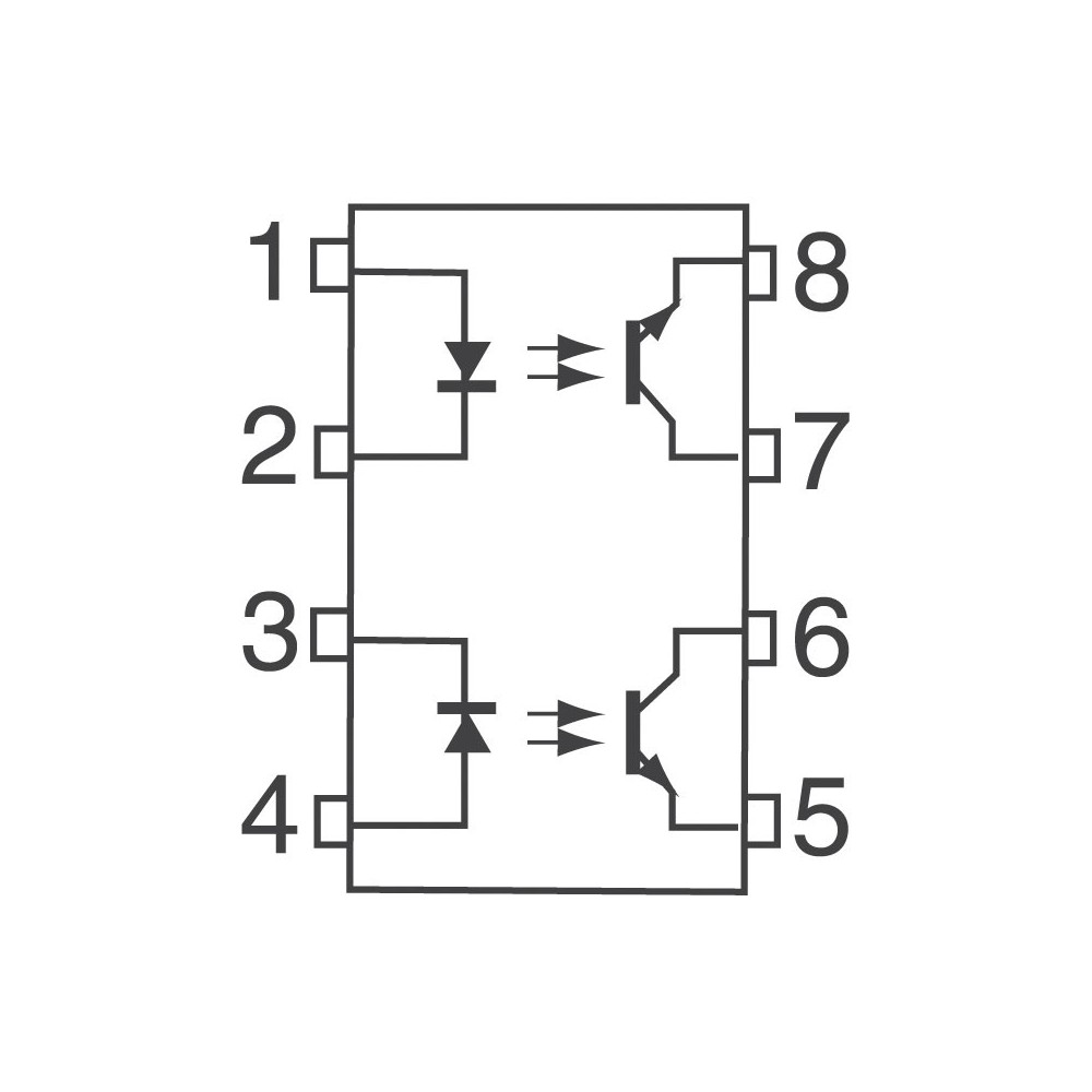 2XOptoc.2,5kV 55V 50mA DIP 8 - OOKTLP504A