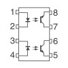 2XOptoc.2,5kV 55V 50mA DIP 8 - OOKTLP504A