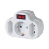 Razvodnik sa prekidacem 220V 1+2 euro uticnica - MK-RAZPR3