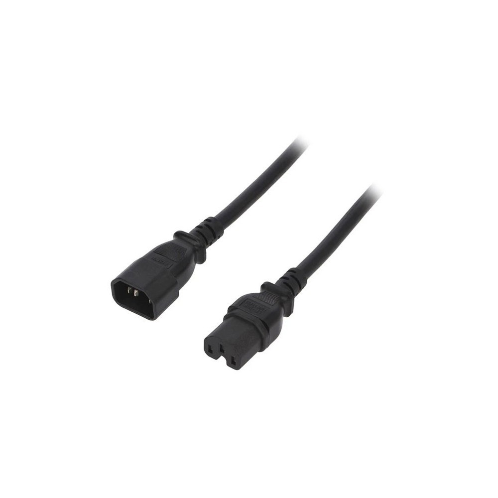 Kabl napojni C14 M - C15 F, 3m, 15A - MKUU203X2