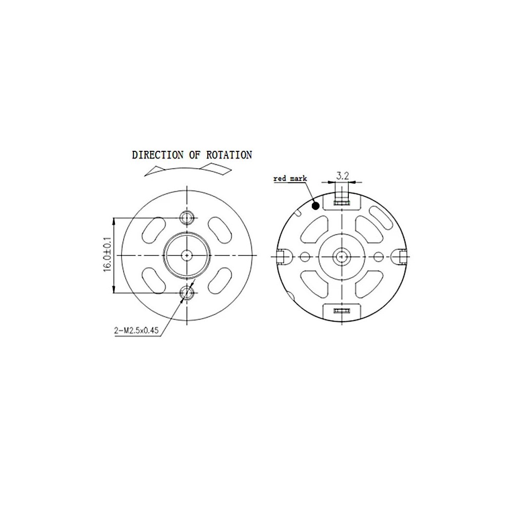 Motor  6-14V DC 5,6W 11500 ob - MOT1