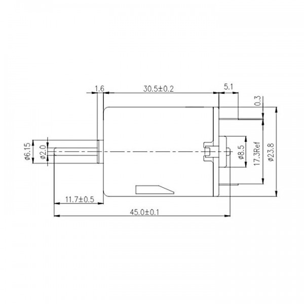 Motor 2.4-6V DC 5.94W 14500 ob - MOT2