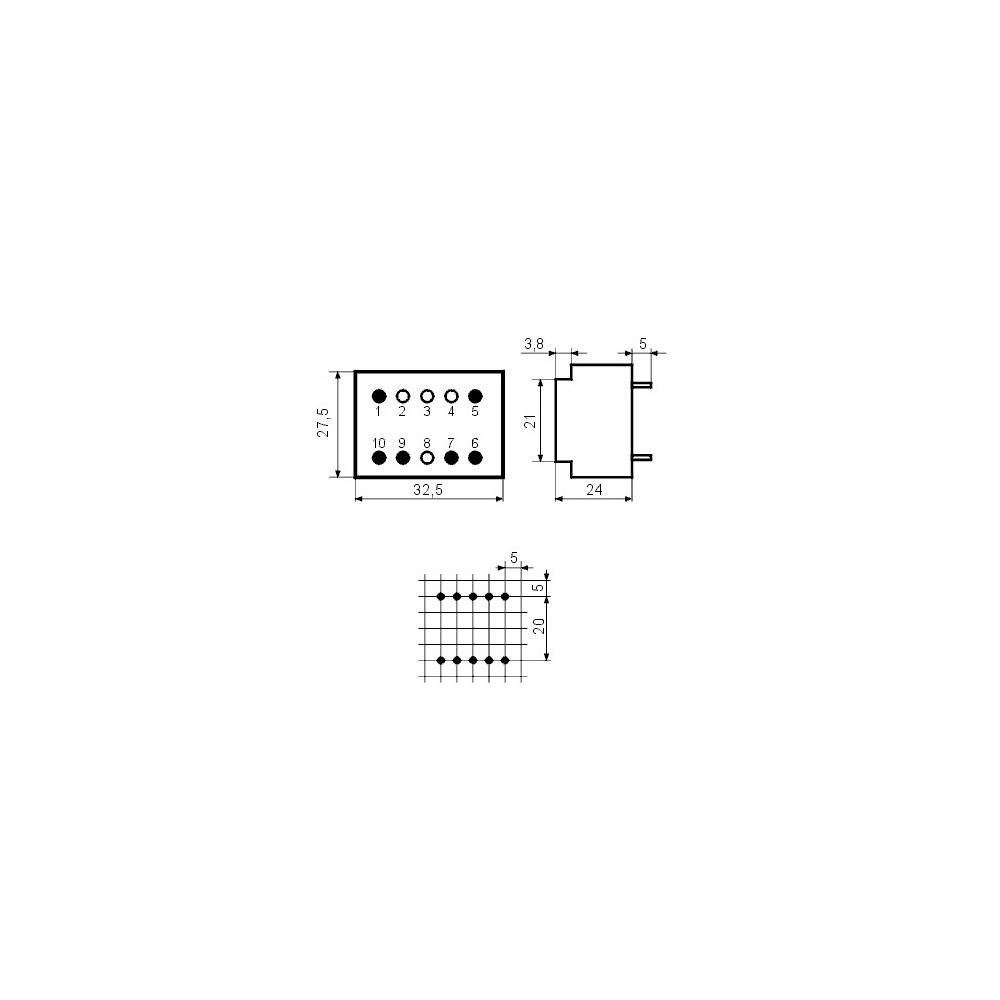 Trafo pr. 1.9VA  230V/18V Hahn - MTP1.918