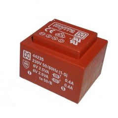 Trafo print 5VA  230V/2X9V
