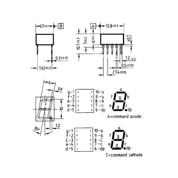 Displej  10mm CC - ODIS10K