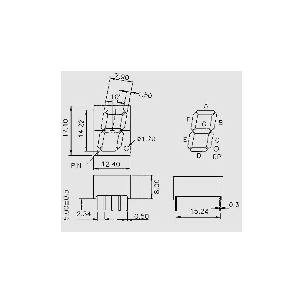 Displej  14,2mm  CC - ODIS14.2K