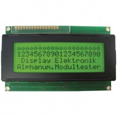 LCD modul 20x4 Yellow refl. 98X60X9