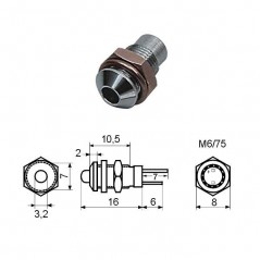 Kućište metalno za LED 3mm, OUT