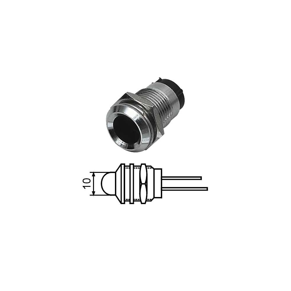 Kuciste metalno za LED 10mm - OKLM10