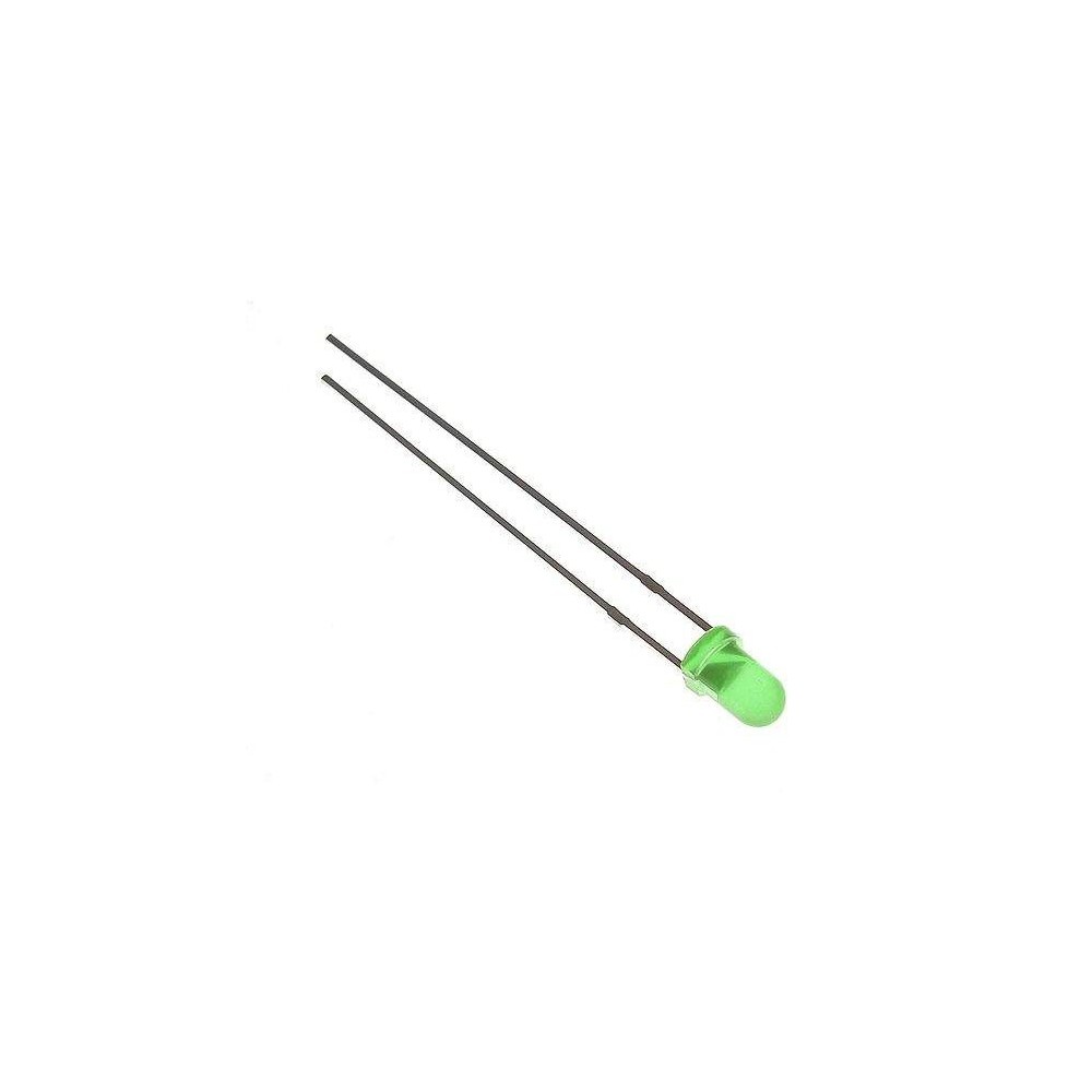 LED-dioda 3mm zelena  2mA - OLE32ZE
