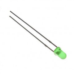 LED-dioda 3mm zelena  2mA