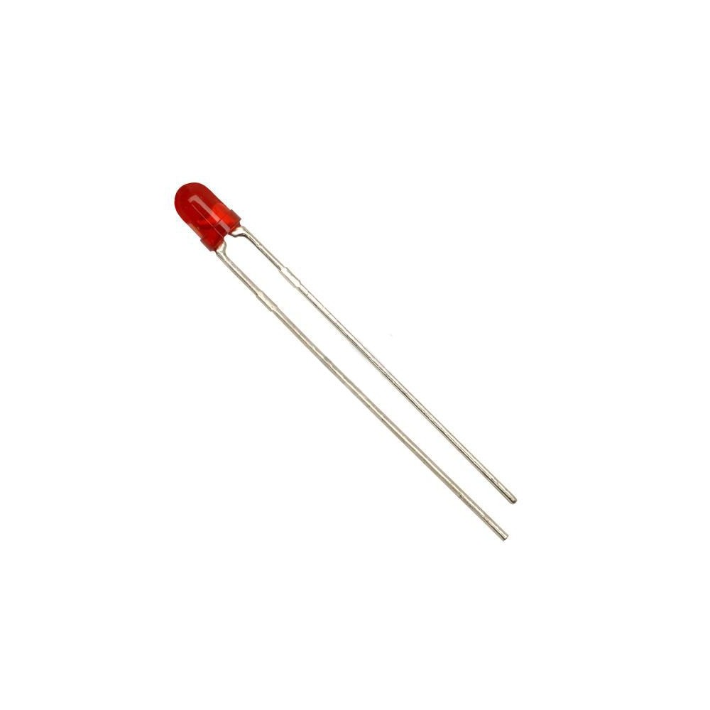 Led 3mm crvena 40-80 mcd , 45° ,  2-2,4 V , 20mA - OLE3CR1