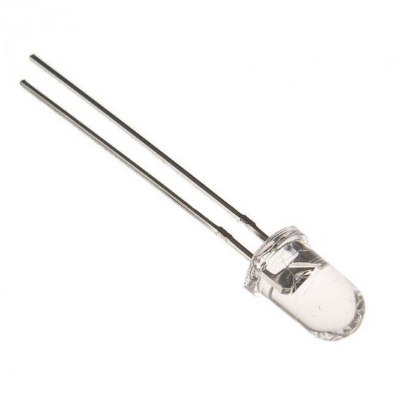 LED-dioda 5mm bela 60°  3000 mcd - OLE5BE