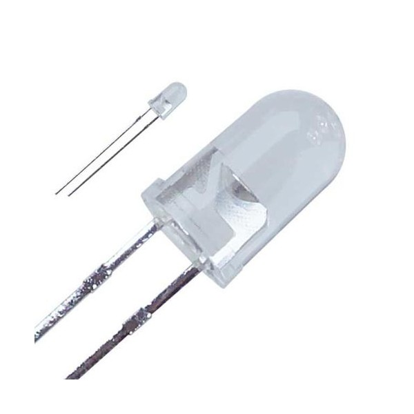 LED-dioda 5mm hladno bela 40°  12000 mcd - OLE5BE12