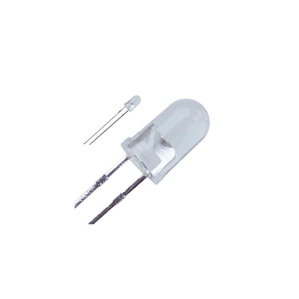 LED-dioda 5mm hladno bela 40°  12000 mcd - OLE5BE12