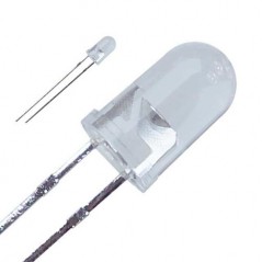LED-dioda 5mm hladno bela 40°  12000 mcd
