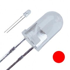 LED-dioda 5mm clear crvena 1000mcd,40°