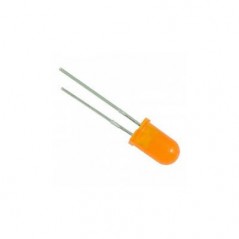 LED-dioda 5mm Oranz 8-30 mcd , 60°