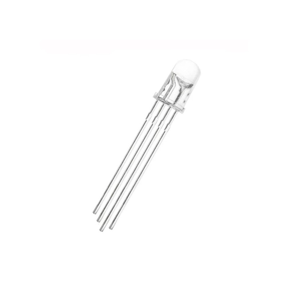 LED 5mm RGB 3000/18000/8000mCd 30° 4-pin CC - OLE5RGB