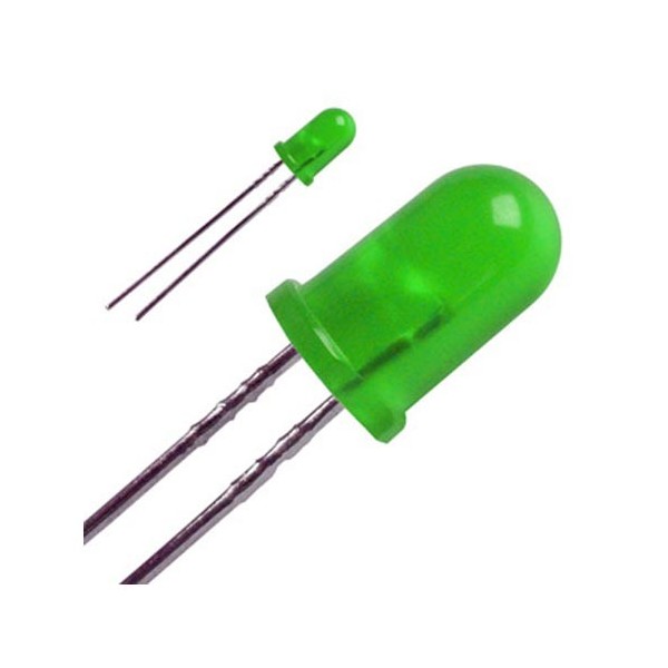 LED-dioda 5mm zelena, 250mCd 40°  - OLE5ZE