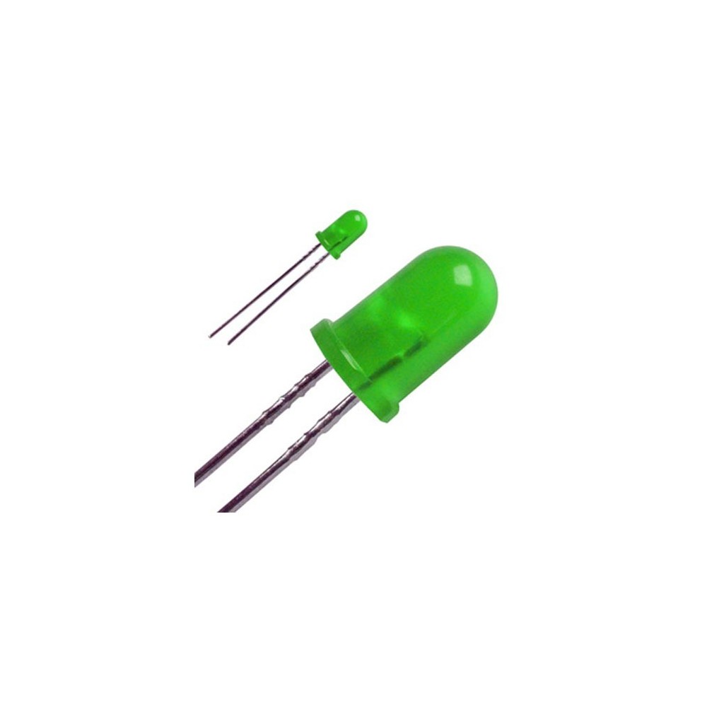 LED-dioda 5mm zelena, 250mCd 40°  - OLE5ZE