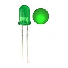 LED-dioda 8mm zelena